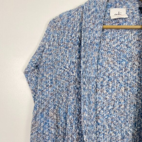 Cabi Blue Knit Long Duster Open Front Sleeveless Cardigan - Picture 8 of 13